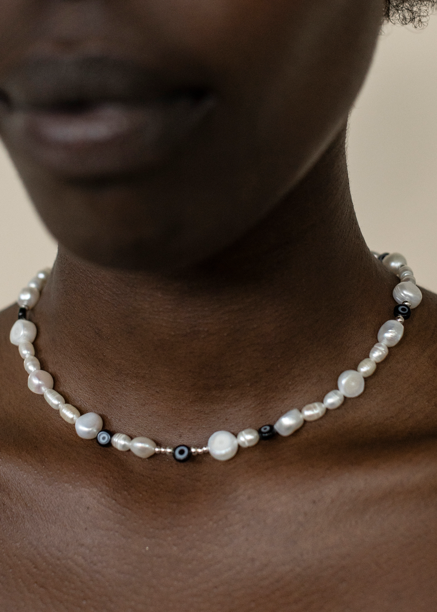 NAZAR - PEARL NECKLACE BLACK