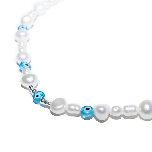NAZAR - PEARL NECKLACE BLUE